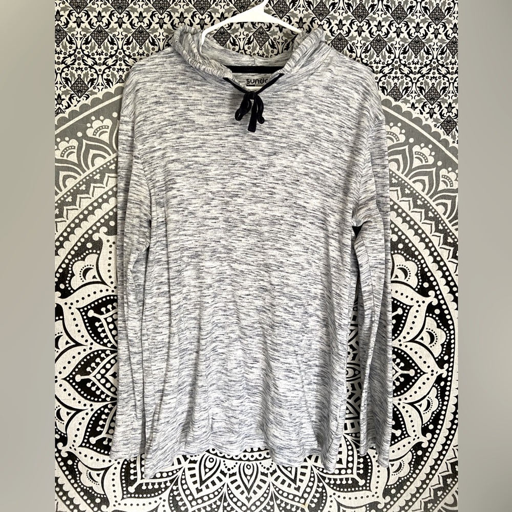 Blue and White Hoodie